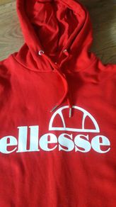 Ellesse red hoodie size uk8