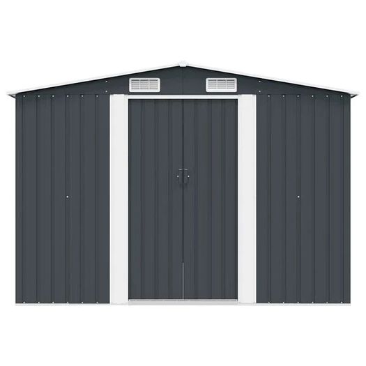 Garden Shed 257x298x178 cm Metal Anthracite