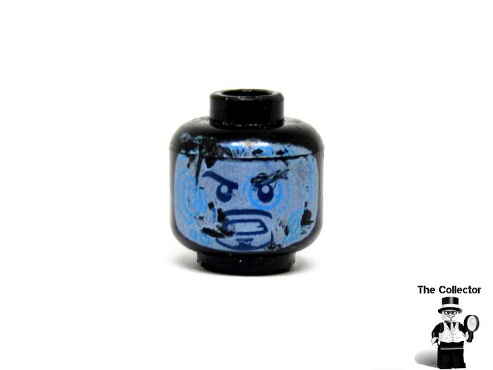 LEGO Iron Man Minifigure Marvel Avengers Super Heroes Minifigure Head This is A Prototype Error Test Print Printed On The Wrong Colour Head Black Head Rare And Hard To Find
