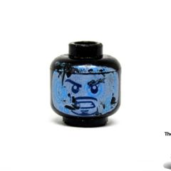 LEGO Iron Man Minifigure Marvel Avengers Super Heroes Minifigure Head This is A Prototype Error Test Print Printed On The Wrong Colour Head Black Head Rare And Hard To Find