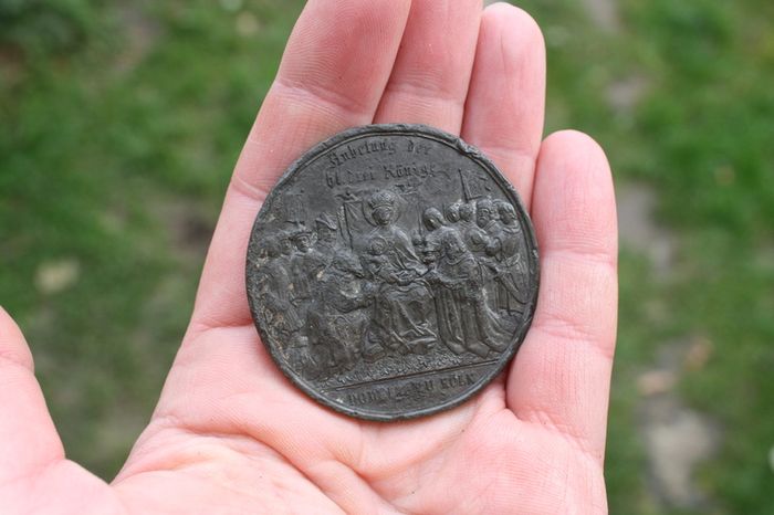 Cologne Cathedral ( Der Dom Zu Koln) 1880 50mm Original Medal - Drentwett