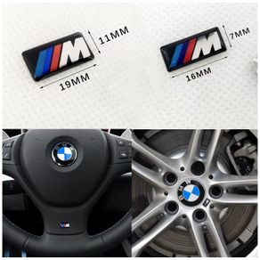 4pcs 16mm 19mm Logo M Emblem Steering Wheel Badge Rim Sticker For BMW E39 E46 E30 E36 E87 E60 E90 F30 F20 X3 X5 X6 Accessories