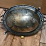 Revolving Warm Serving Plate Damaged Domed Chafing Dish Vintage Antique Claw Feet Damaged Missing one Leg Warmer Buffet Image 6