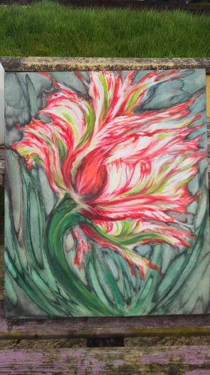 Original acrylic painting- Tulip