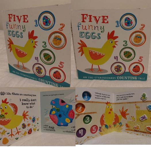 Five Funny Eggs Hardback Board Book