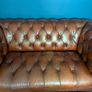 Vintage brown leather sofa Image 2