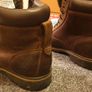 timberland brown high top cut boots shoes Image 2