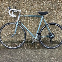 Classic Blue Raleigh Road Bicycle