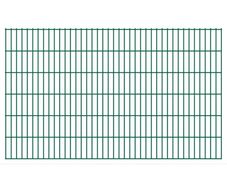 2D Garden Fence Panels 2.008x0.83 m 6 m (Total Length) Green