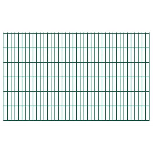 2D Garden Fence Panels & Posts 2008x1230 mm 10 m Green