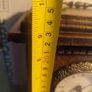 Tianguan Quartz Wood Shelf Clock  Ornate Feet Finials, Roman Numbers Image 3