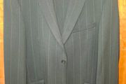 Remus Uomo Size 42" 2 piece black Pinstriped suit