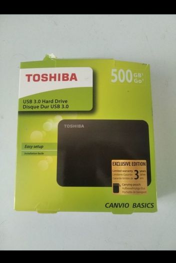 Toshiba 500gb external Hard Drive 3.0