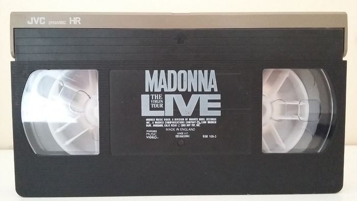Madonna Live 1985 The Virgin Tour Vintage Vhs Pal Video Cassette Tape