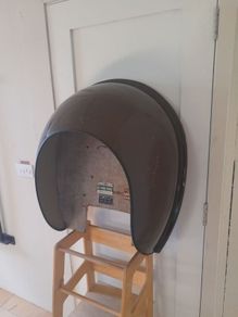 Retro phone booth canopy