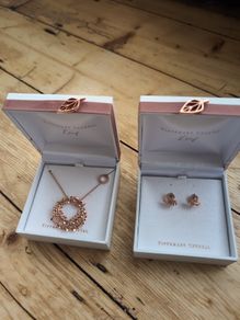 Tipperary Crystal Leaf Chain Earrings Set
