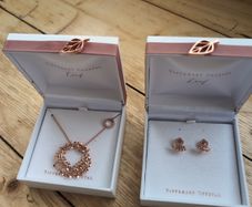 Tipperary Crystal Leaf Chain Earrings Set