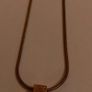 Gold Tone Cross Necklace Image 3