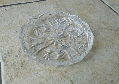 Vintage Limerick Hand Cut Crystal Dish