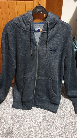superdy small navy hoodie