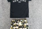 camo skirt and top