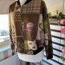jacket Bnwt suede effect bomber jacket one size scarf print equestrian style Image 2
