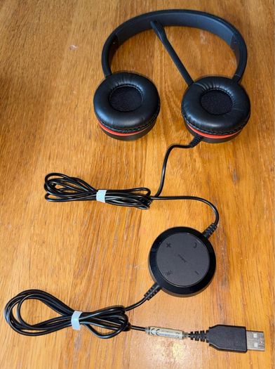JABRA HSC016 Evolve 20 Stereo Noise Cancelling Wired Headset, Black