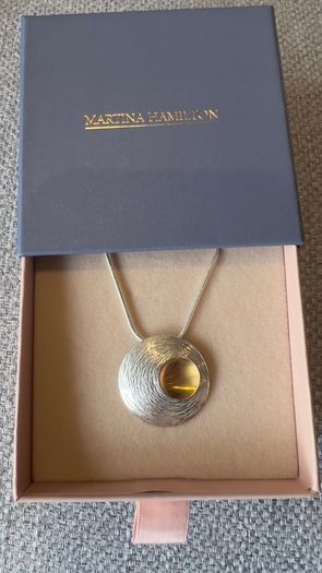 Martina Hamilton Sterling Silver and Gold plate necklace