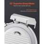 Commercial Meat Slicer, 10 inch Electric Deli Food Slicer, 180W Meat Cutter with a Premium 65Mn Blade, 0-0.4 inch Adjustable Thickness Image 3