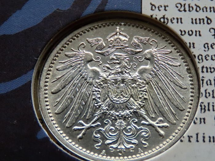 2 Silver coins in old German Empire set Kaiser Wilhelm II | original Silver Coins