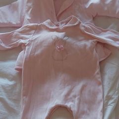 Emile et Rose Pink Babygrow & Jacket Set, 3 Months (62cm)