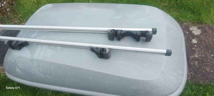 roof box and rails