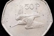 [#405] - Ireland 1977 | Irish 50p | Fifty Pence | KM.24 | High Grade