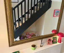 large antique mirror