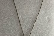 silver chain &amp; mother of pearl pendant