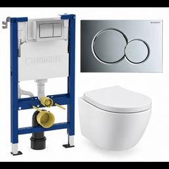 Alpha Geberit frame flush plate and elegance pan pack
