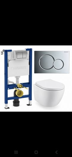 Alpha Geberit frame flush plate and elegance pan pack