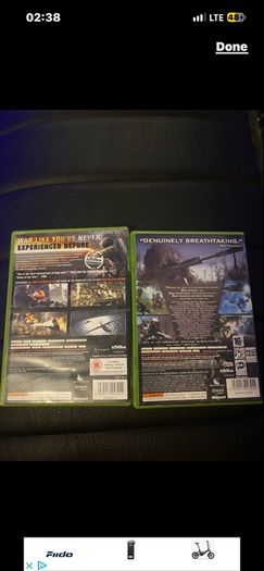 Call of duty world at war modern warfare 4 Xbox 360 game