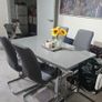 Grey table + six chairs Image 2