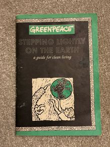 Stepping Lightly on the Earth: a guide for clean living' book