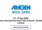 Irish Open 2026, 2 Adult General Admission Tickets (Sat 12th Sep)