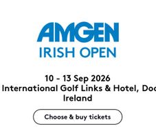 Irish Open 2026, 2 Adult General Admission Tickets (Sat 12th Sep)