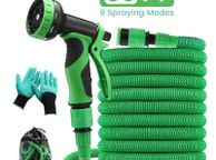 main image for ad Garden Hose Expandable 50ft High Pressure Car Wash Plastic Pipe Magic Flexible Water Hose With Spray Gun For Watering