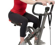 Squat/row pro machine for home gym 'Row-N-Ride'