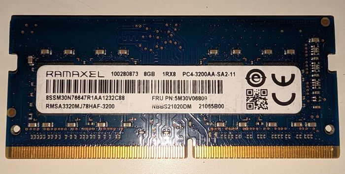 8 Gb Ddr4 3200mhz So-dimm Ramaxel