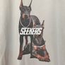Ladies Grey Doberman T Shirt by Seekers Image 2
