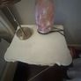 Double Bed Solid Wood Hand Carved Ivory Image 5