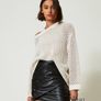 Twinset Milano Black Faux Leather Skirt Image 2