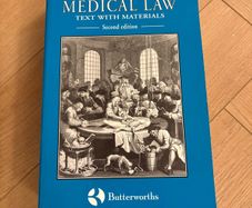Medical Law Text with Materials, second edition, by Ian Kennedy and Andrew Grubb, Butterworths, 1994, paperback