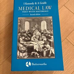 Medical Law Text with Materials, second edition, by Ian Kennedy and Andrew Grubb, Butterworths, 1994, paperback